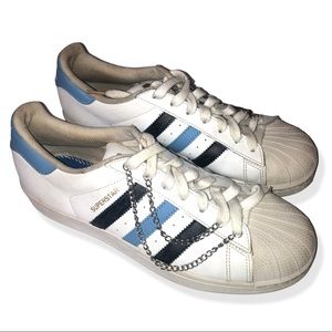 adidas superstar navy blue custom